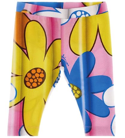 Moschino Leggings - Pink/Gul/Bl?