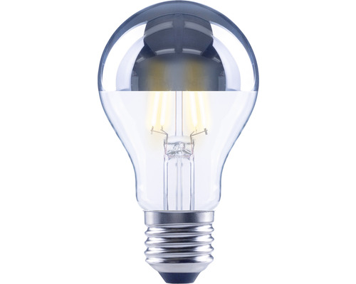 FLAIR LED reflectorlamp A60 E27/4W(33W) 380 lm 2700 K warm wit zilver