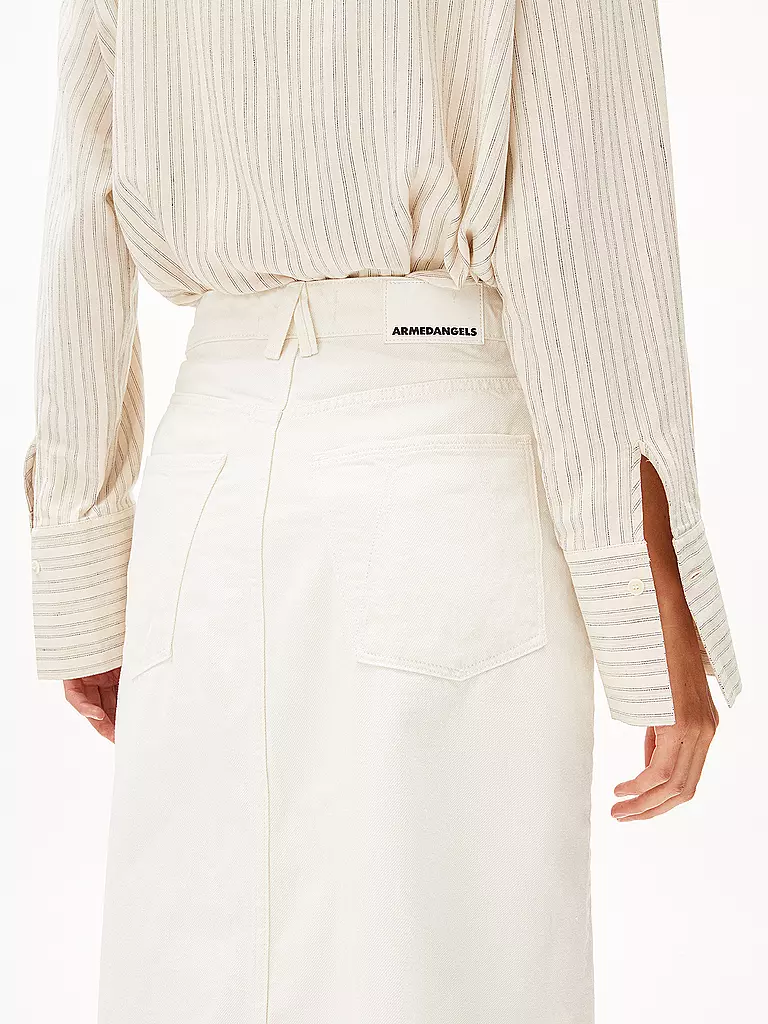 ARMEDANGELS Jeansrock KITAARI creme