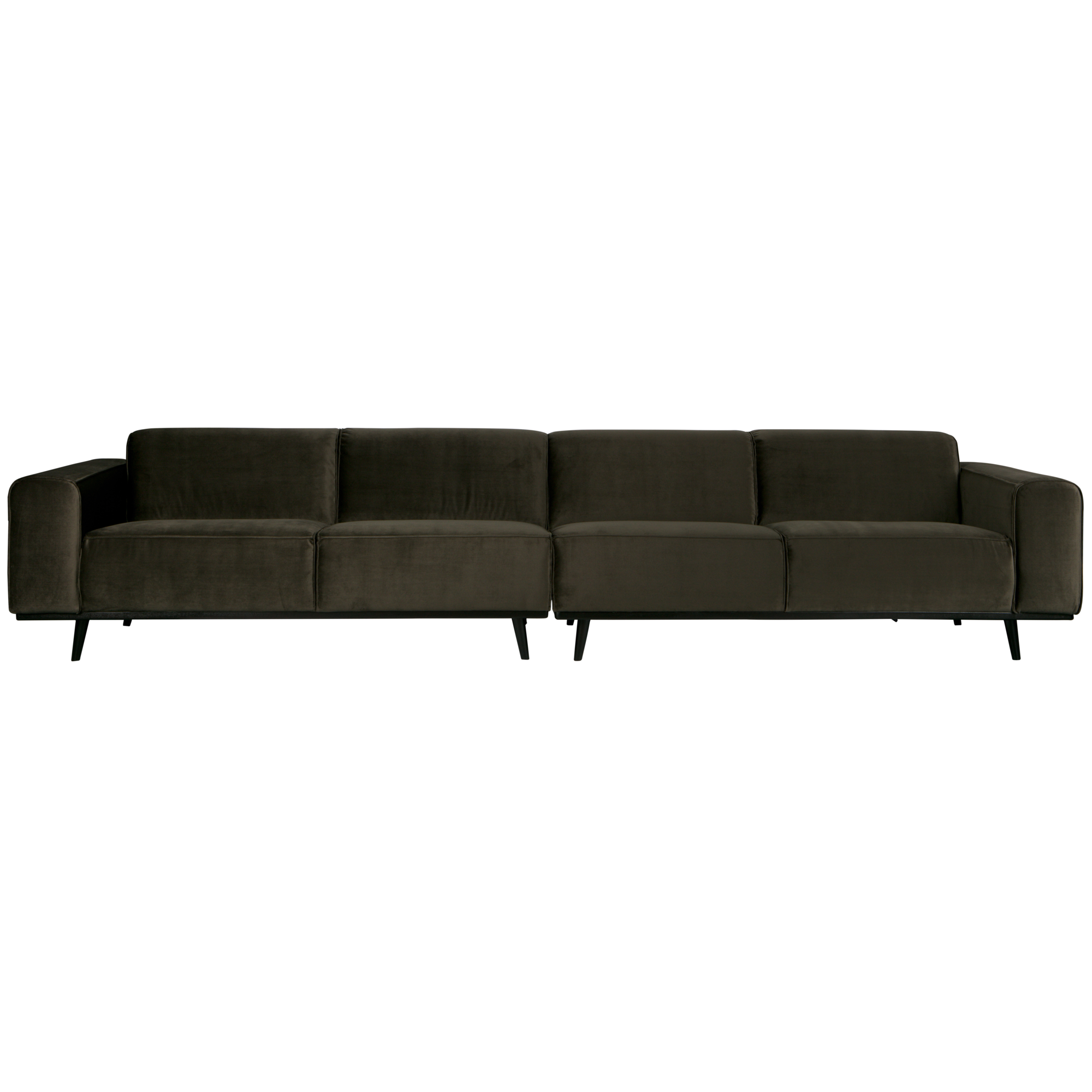 4-zits bank Statement XL Statement XL 4-Zits Bank - 372 cm - Fluweel - Warm groen