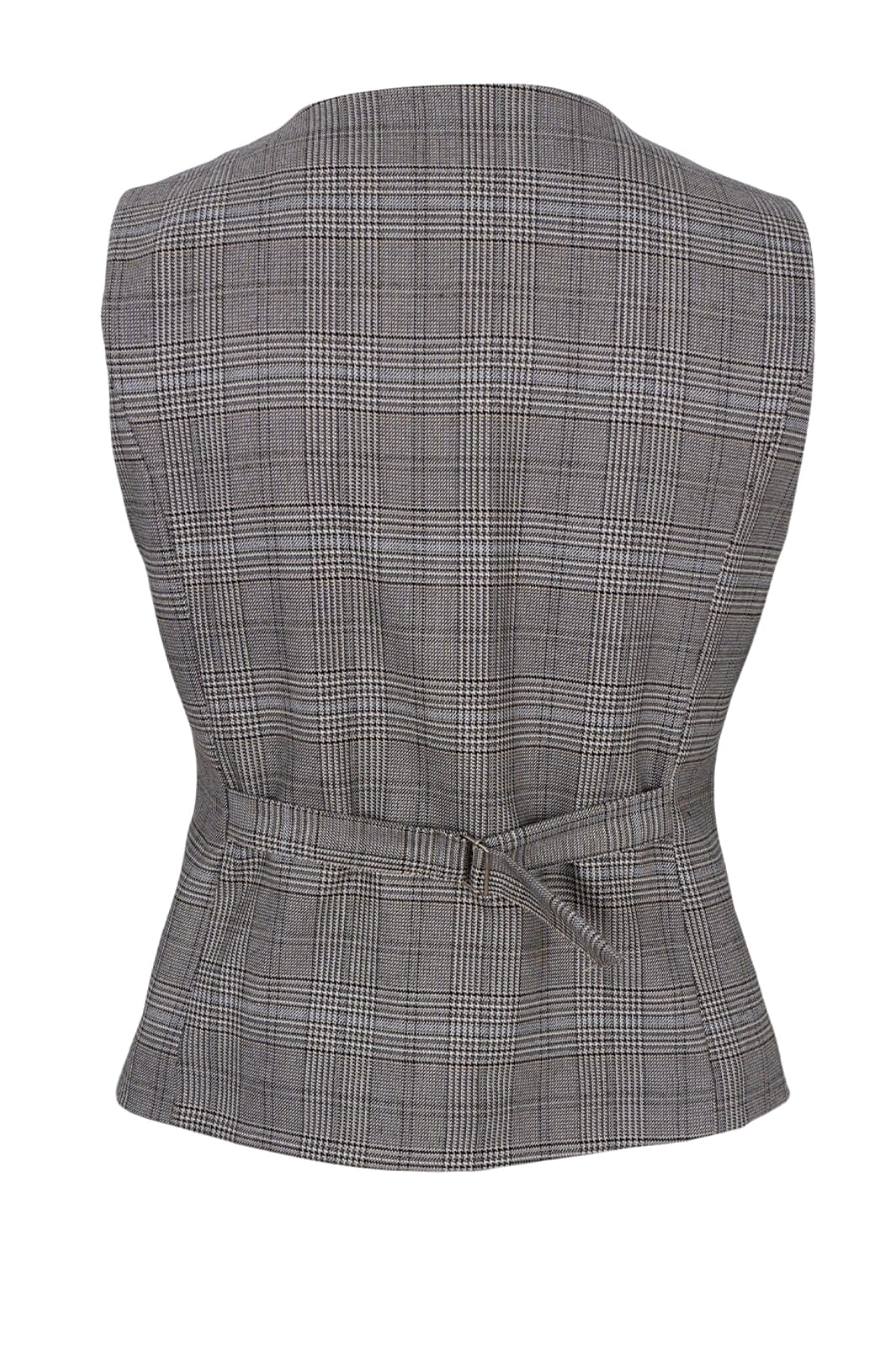 Black Colour Bcnikka Chequered Vest