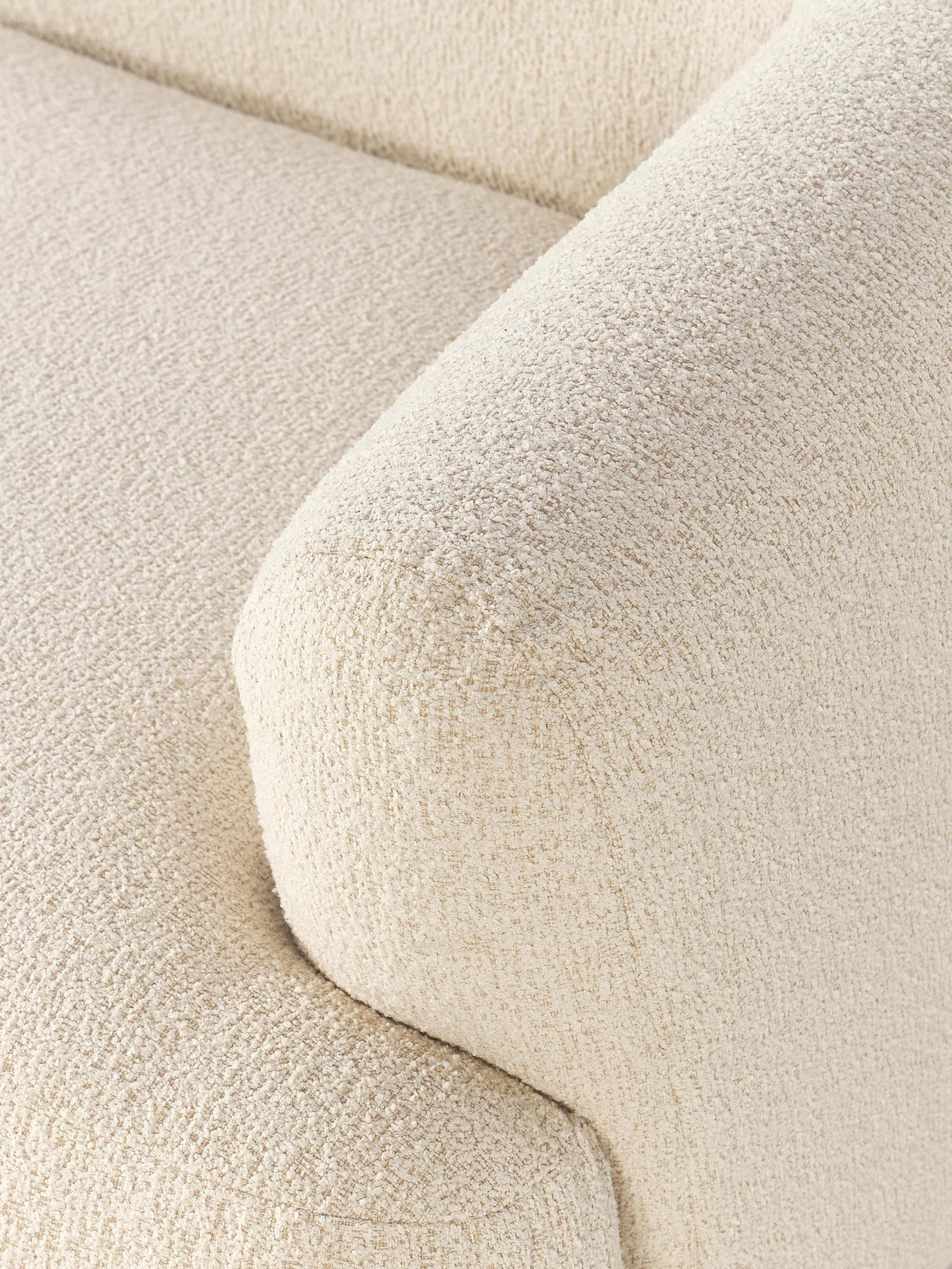 Modulaire XL chaise longue Sofia van bouclé stof