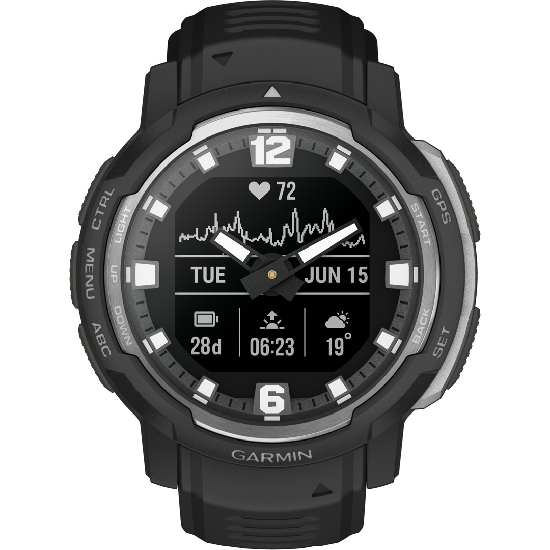 Garmin Instinct Crossover Schwarz