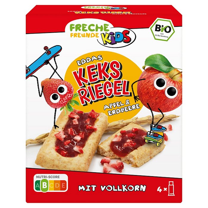 FRECHE FREUNDE KIDS Bio-Keks-Riegel 4 x 15 g