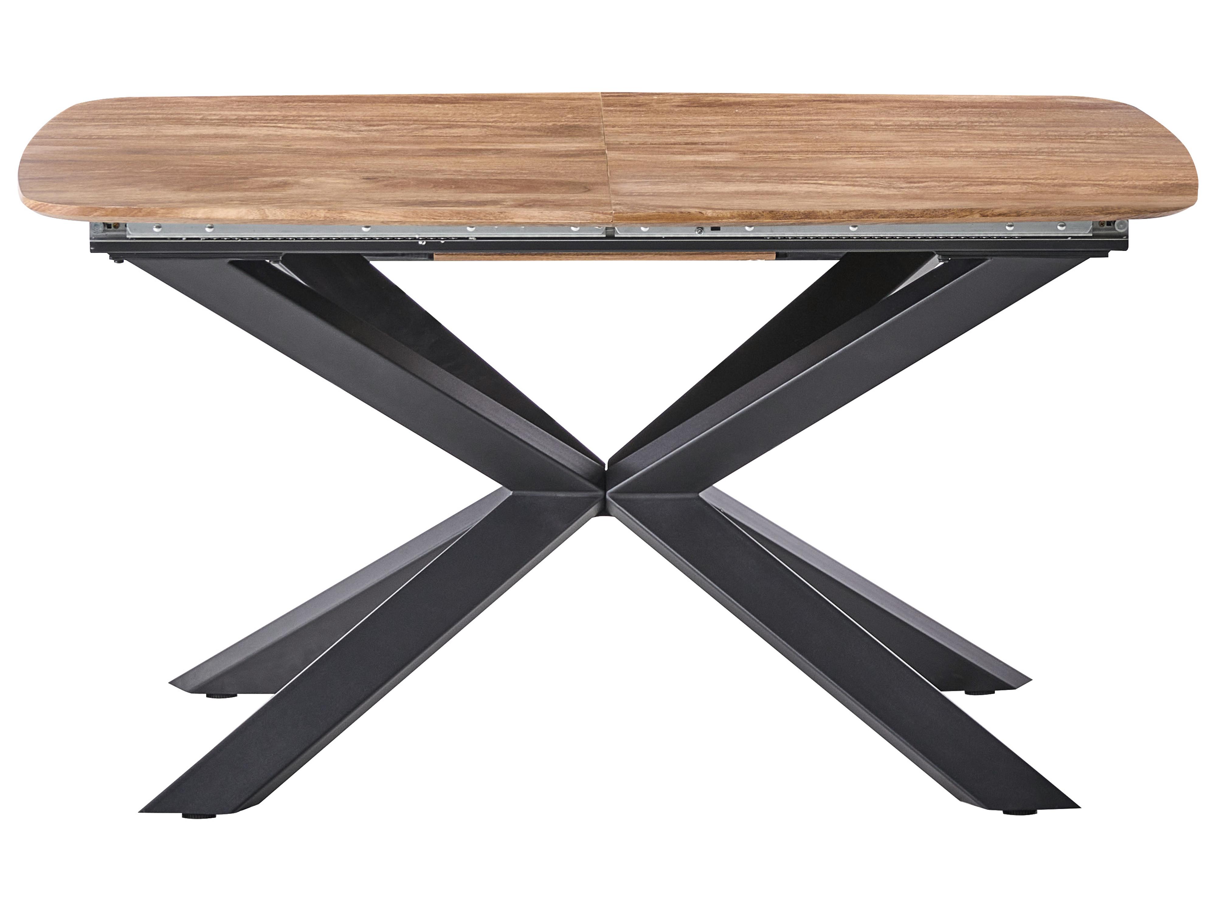 Eettafel uitschuifbaar GAIRDNER Bruin 90 cm 140/180 cm