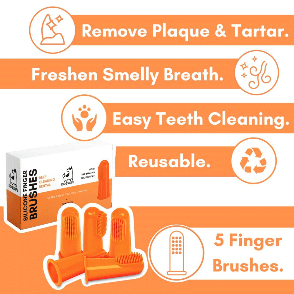 DogsLife Silicone Finger Toothbrushes