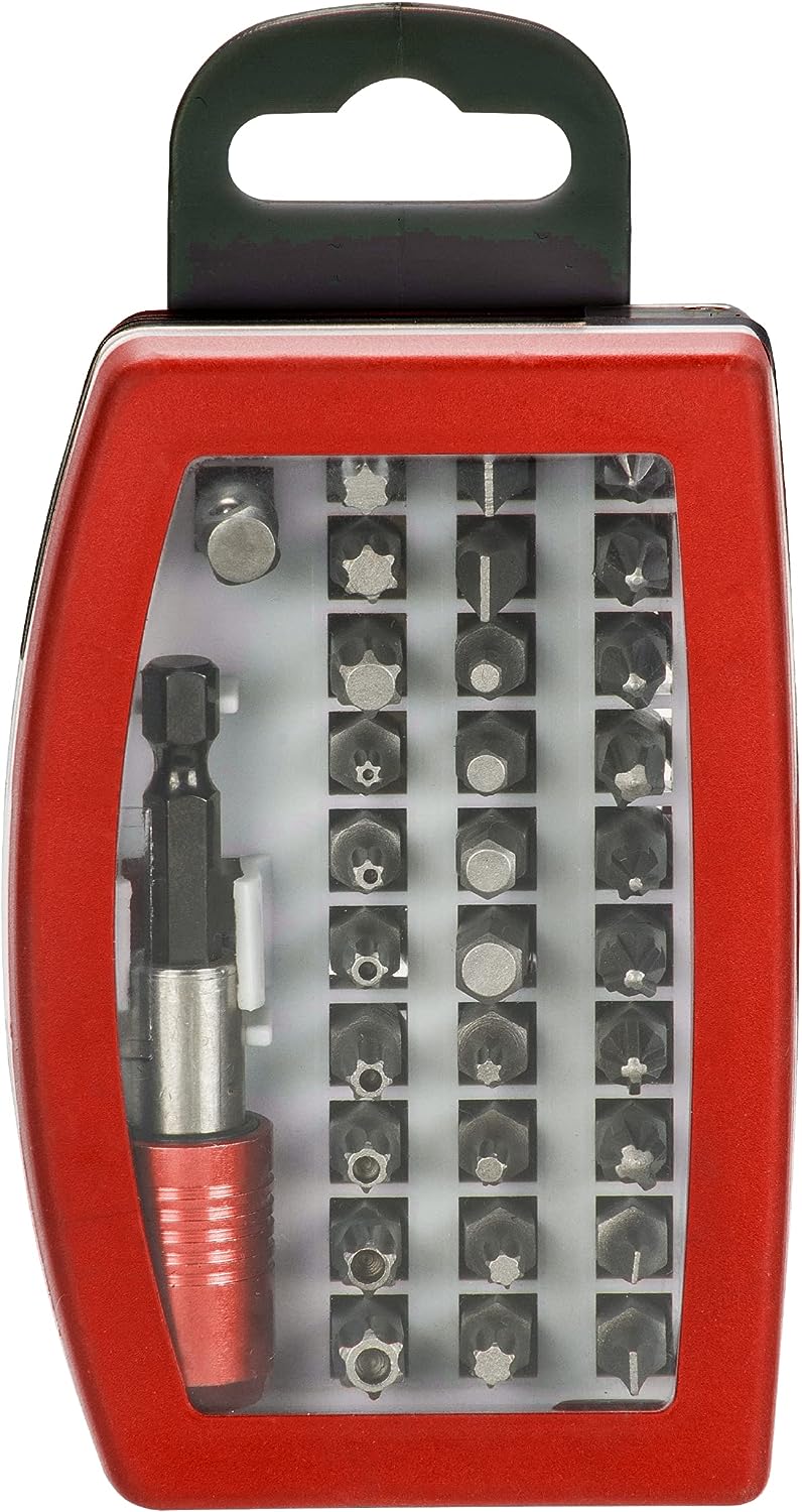 kwb Bit-Set Bitbox mit Bithalter '32-teilig inkl. 44652 Zoll Sechskant-Schaft nach ISO 1173 und C 44626 Form