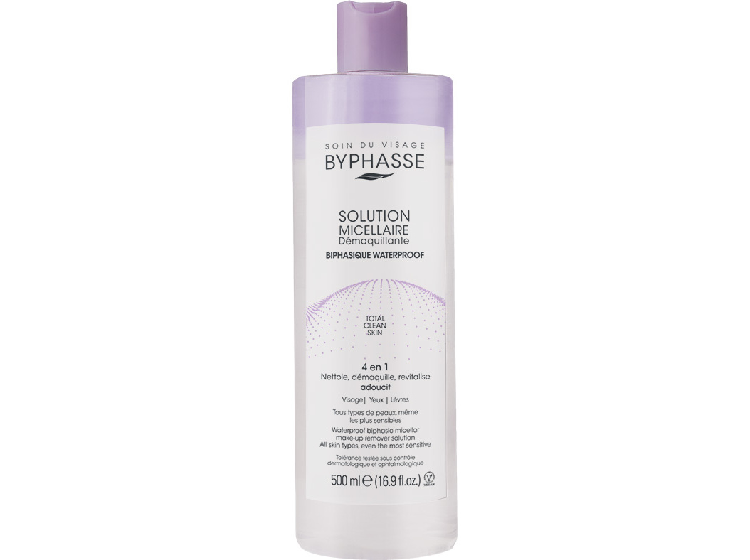 SOLUÇÃO MICELAR BYPHASSE BIFASICA WATERPROOF 500ML