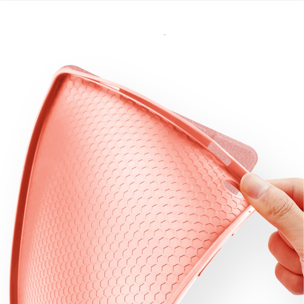 Samsung Galaxy Tab A9  Plus Tasche Smart Cover Hülle Stoff Design - Rosa