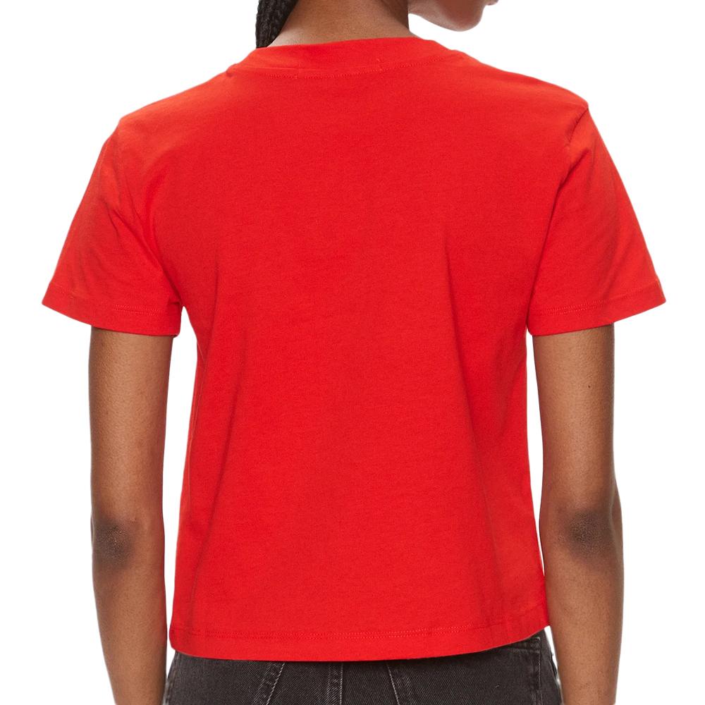 Calvin Klein Jeans T-shirt Rouge Femme Calvin Klein Jeans Monologo Baby