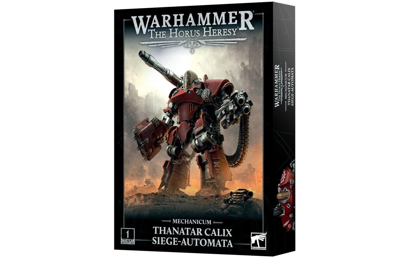 Figur Warhammer Mechanicum Thanatar Calix Siege AutomataWarhammer Horus Heresy, Thanatar-Calix-Belagerungsautomaton – Bausatz