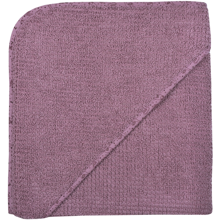 WÖRNER SÜDFROTTIER At home Kapuzenbadetuch mauve 100 x 100 cm
