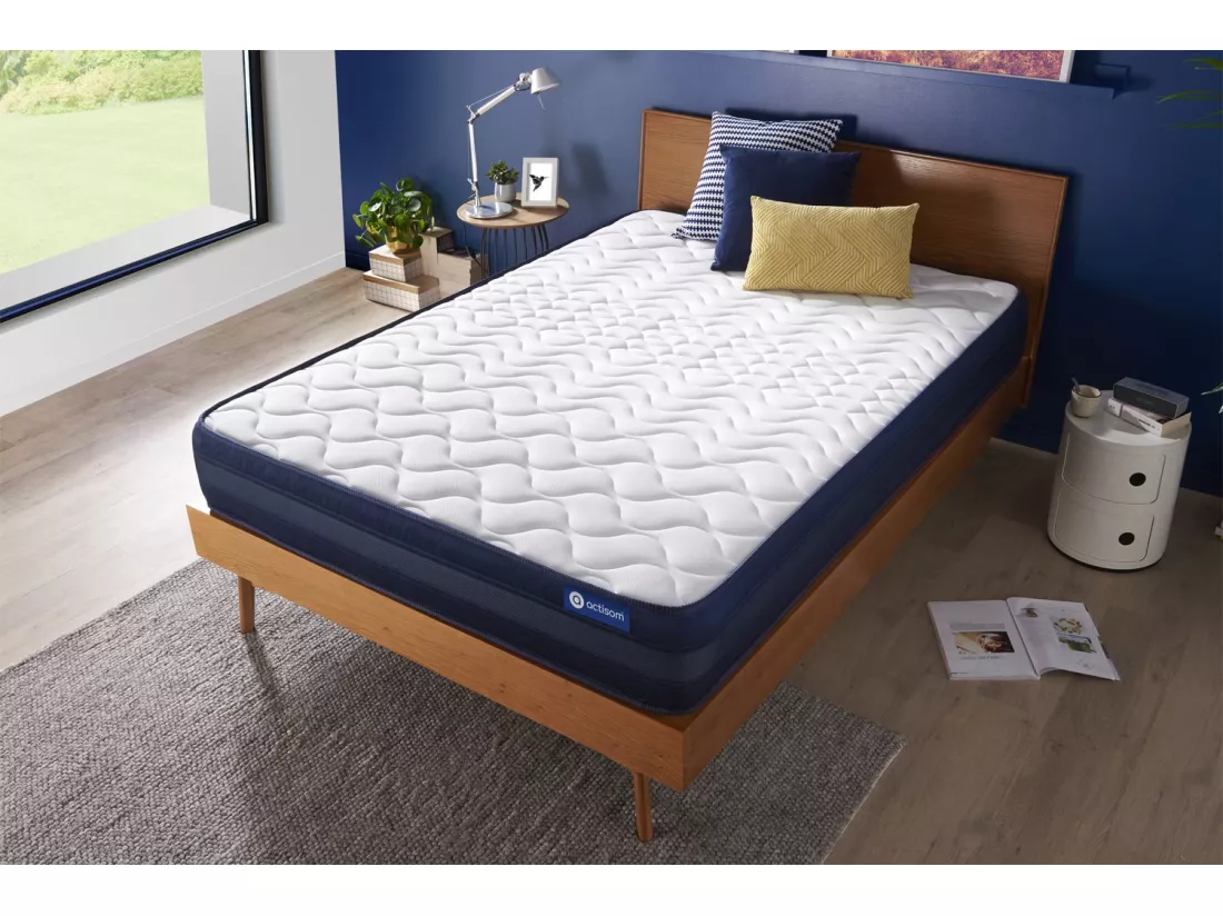 ACTISOM Matelas 160x200 Mémoire de forme Maxi épaisseur 5zones de confort