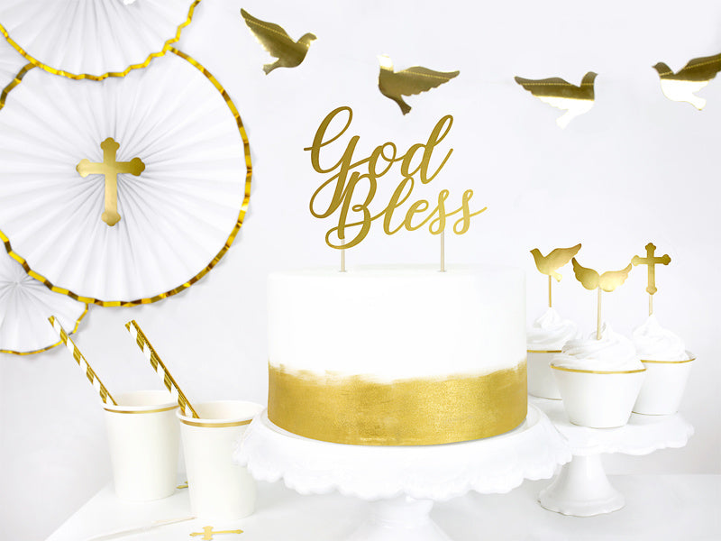 Caketopper Communie 11cm 6st