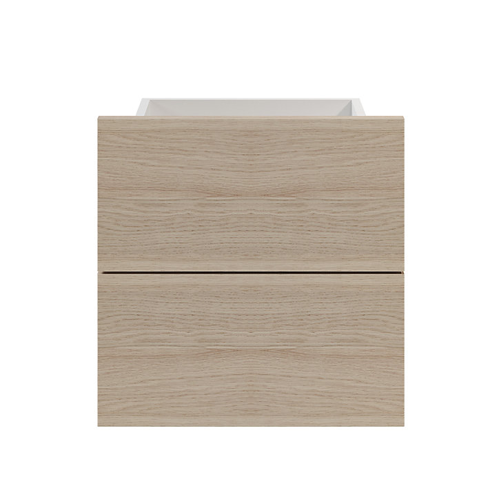 Lot de 2 tiroirs effet chêne GoodHome AtomiaL. 37,2 x P. 30 cm