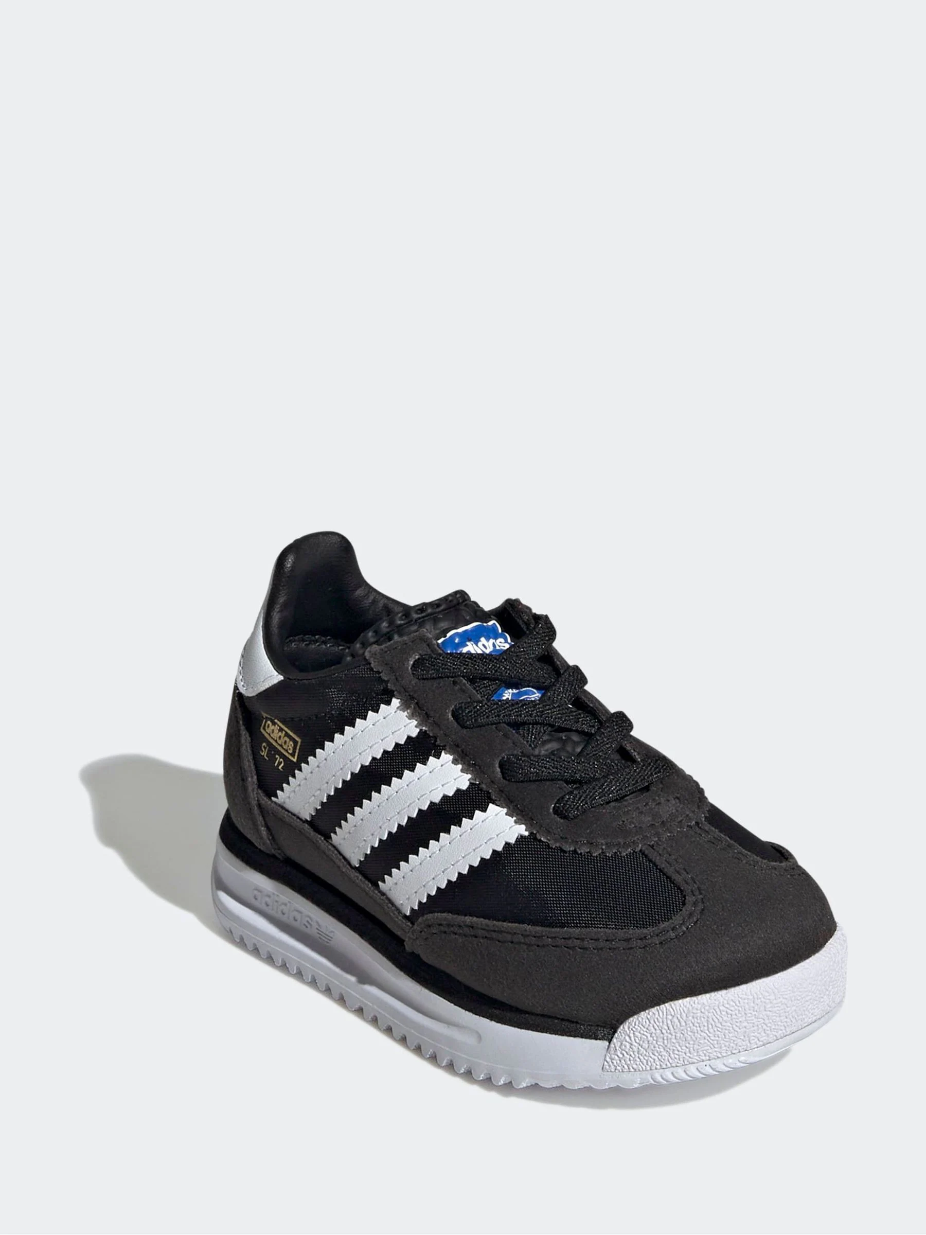 Zwart/wit - adidas Originals SL 72 RS Elastic Laces Infant Trainers