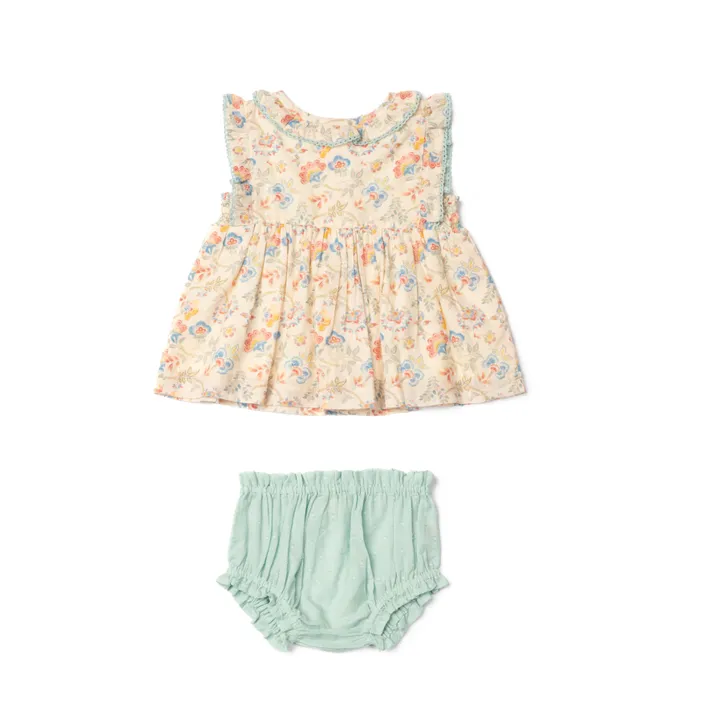 Lali T-shirt + Bloomer Ari Plumetis | Beige