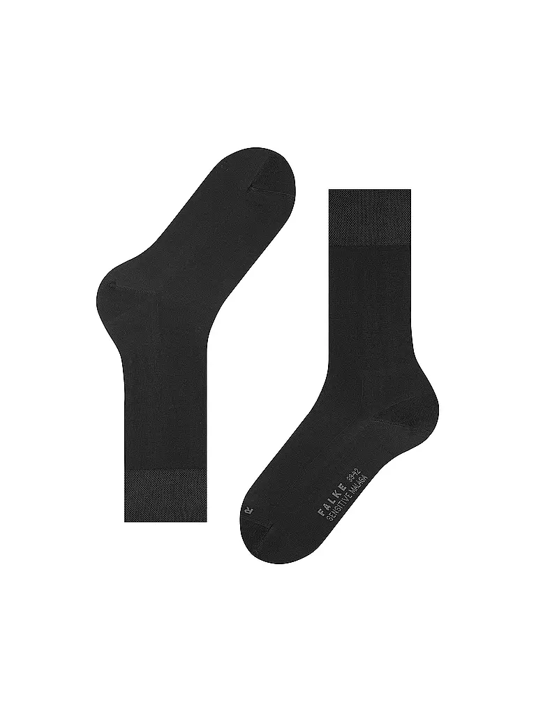 FALKE Herren Socken Sensitive Malaga black schwarz