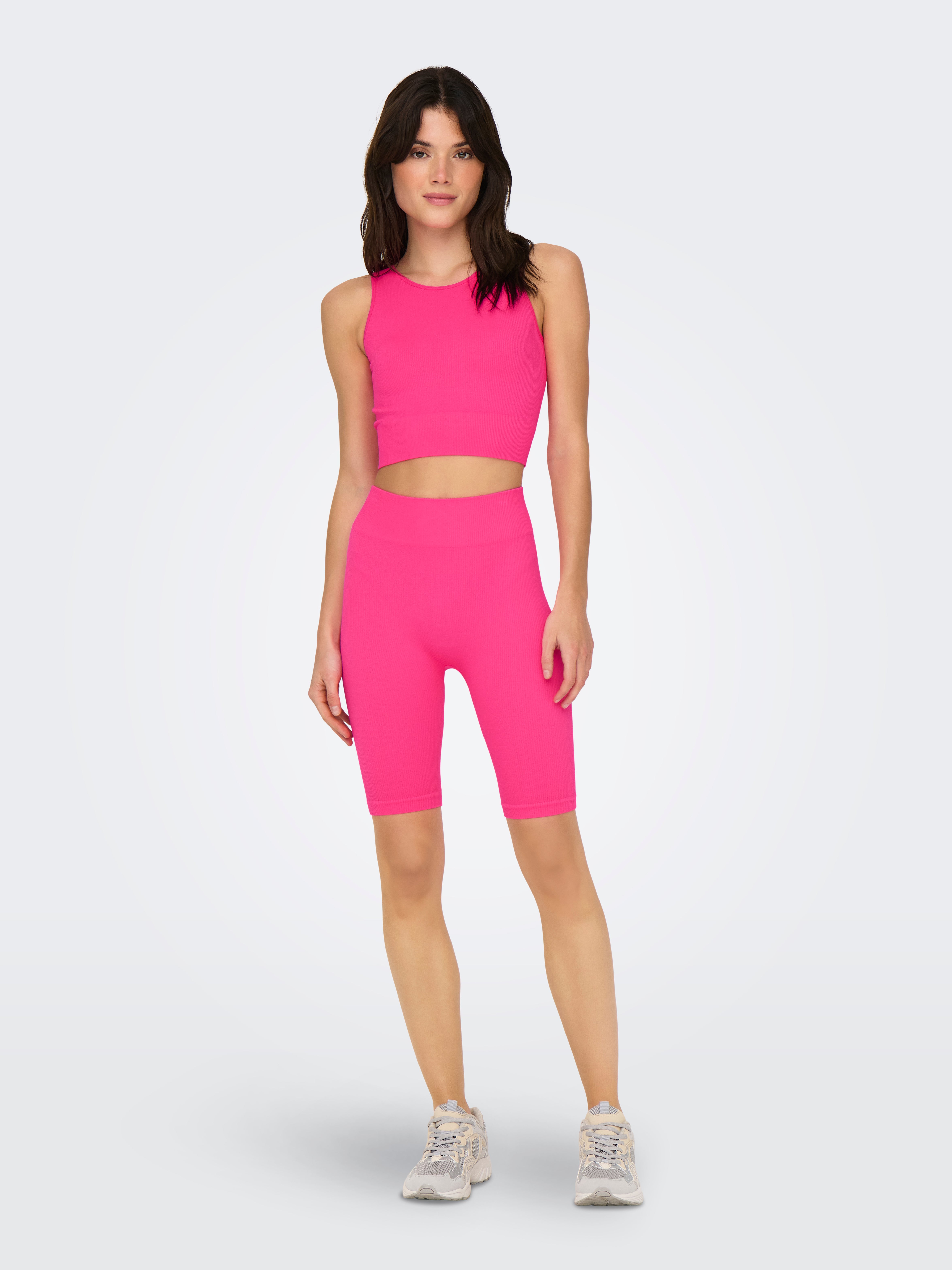 ONPJAIA Hohe Taille Slim Fit Shorts Pink Glo