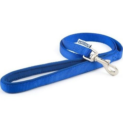 Guia para cães Ancol em nylon sedoso azul