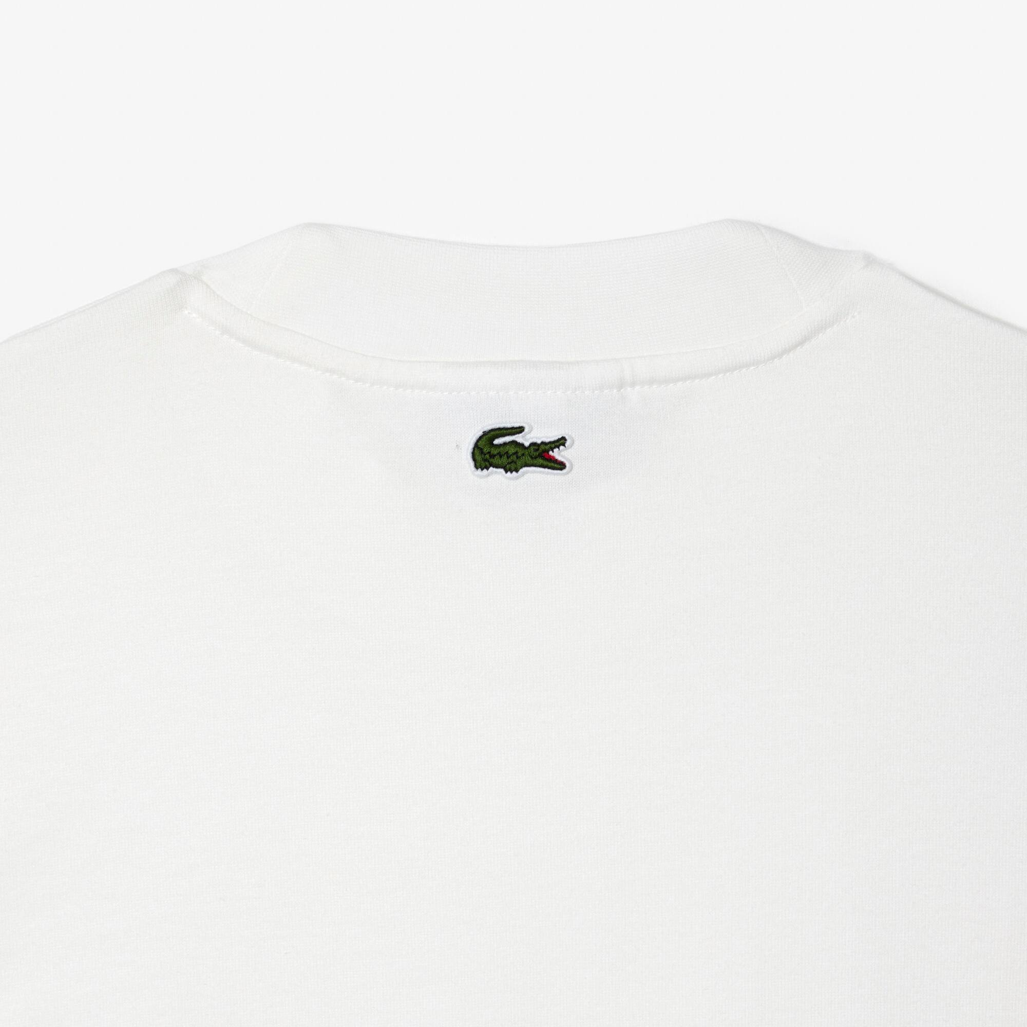 T-Shirt aus Baumwolle mit Stickerei T-Shirts - Weiss - Lacoste - Herren