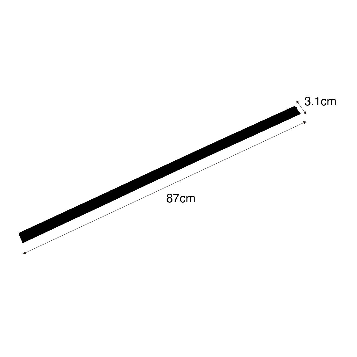 Afdekplaat 1-fase rail wit 87 cm - Iconic