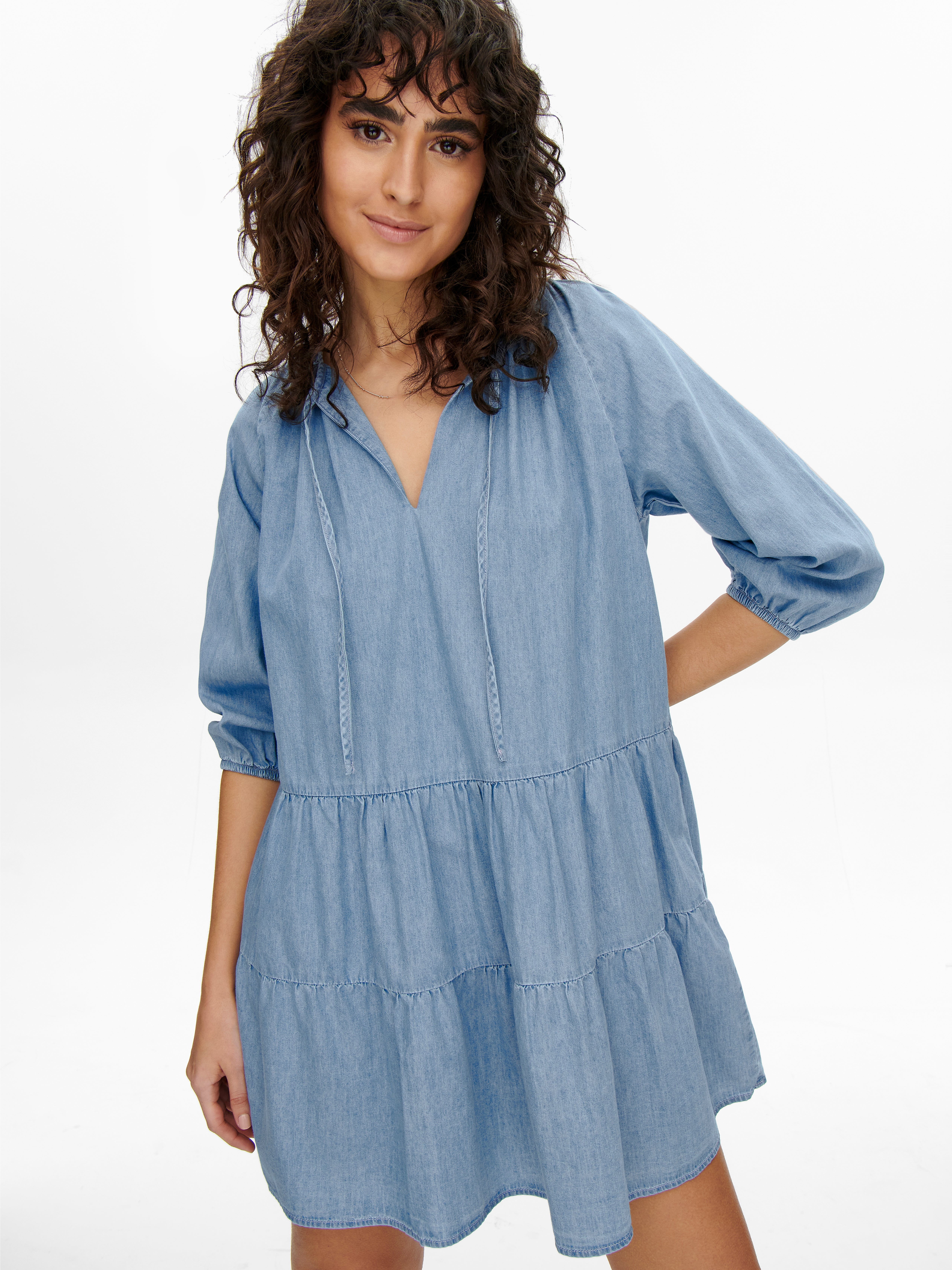 JDYSAINT Kurzes Kleid Light Blue Denim