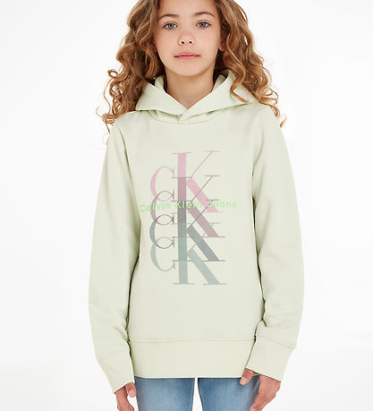 Calvin Klein H?ttetr?je - Monogram Repeat - Canary Green m. Prin
