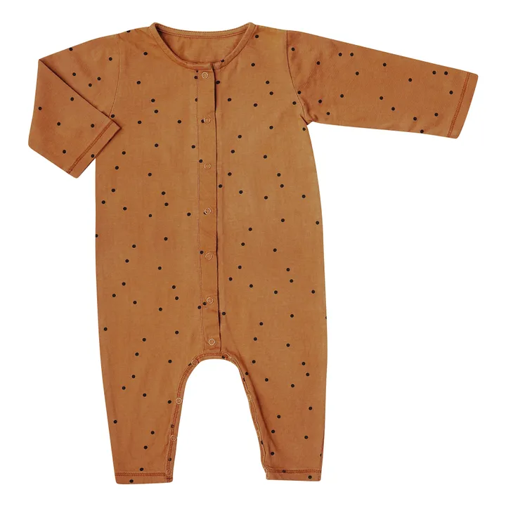 Bonjour Little Combinaison Dots Coton Bio | Camel