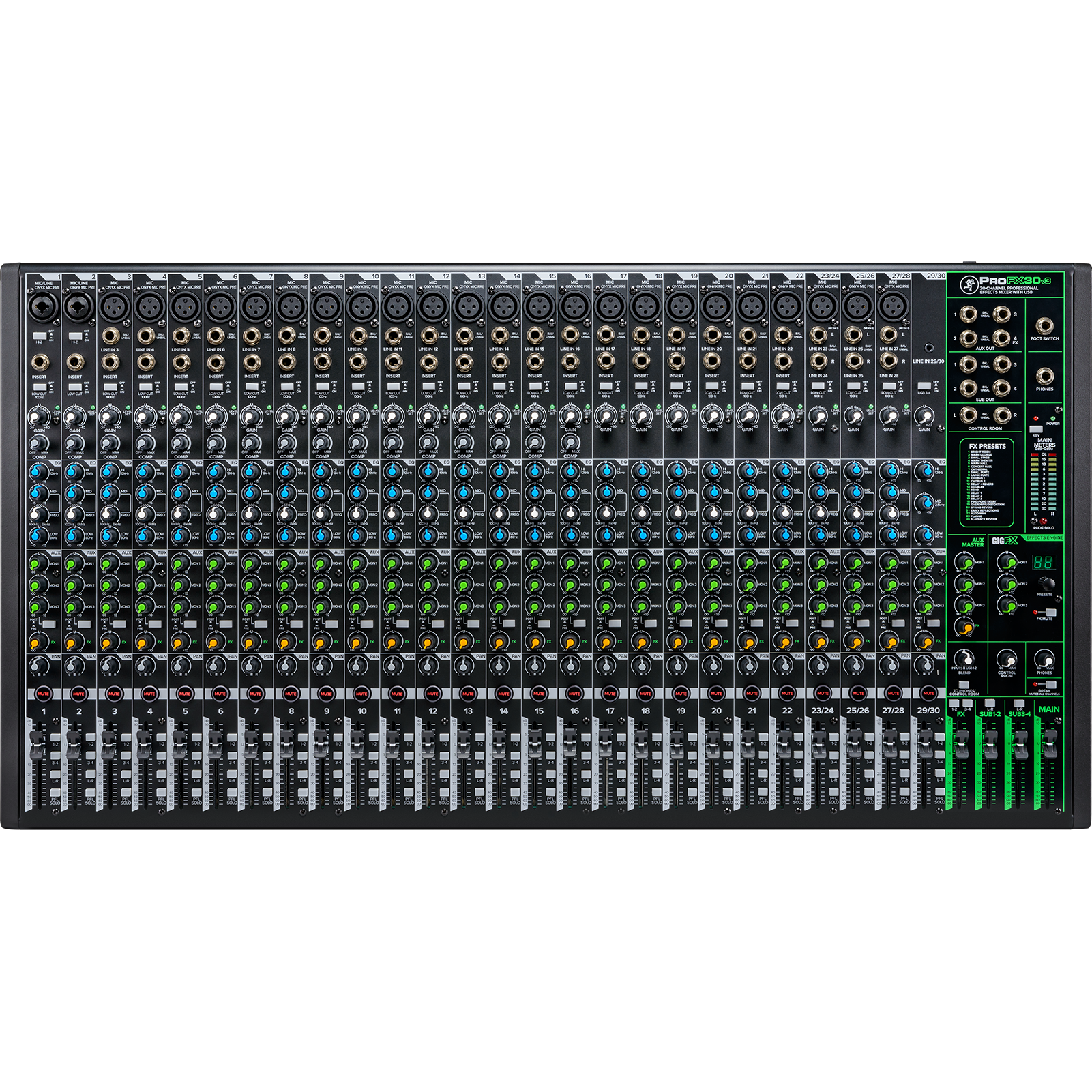 Mackie ProFX30v3 FX-mixer met USB-interface