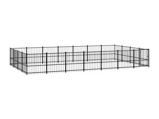 Chenil cage enclos pac noire 679 x 388 x 100 cm 02_0041824