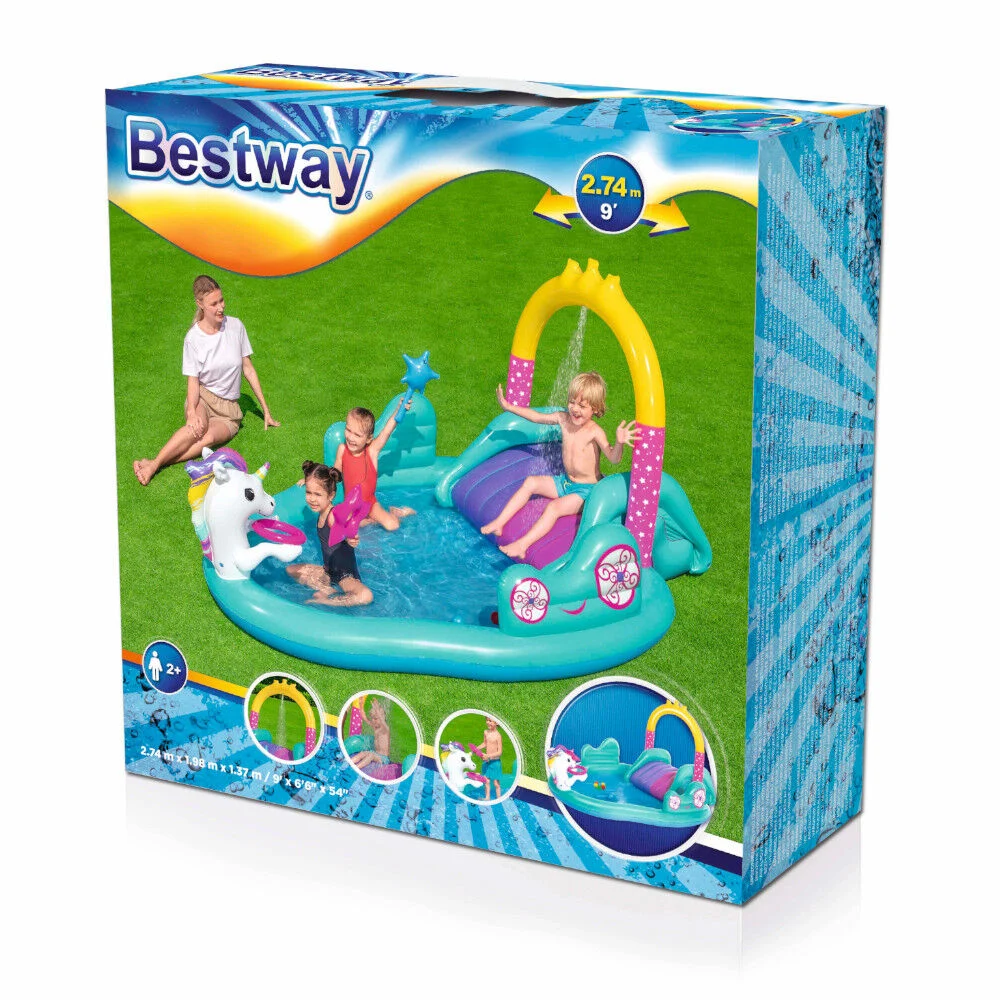Aire de jeu gonflable licorne Bestway