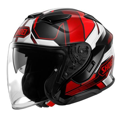 Casque Shoei J-CRUISE 3 - WHIZZY - Noir / Rouge