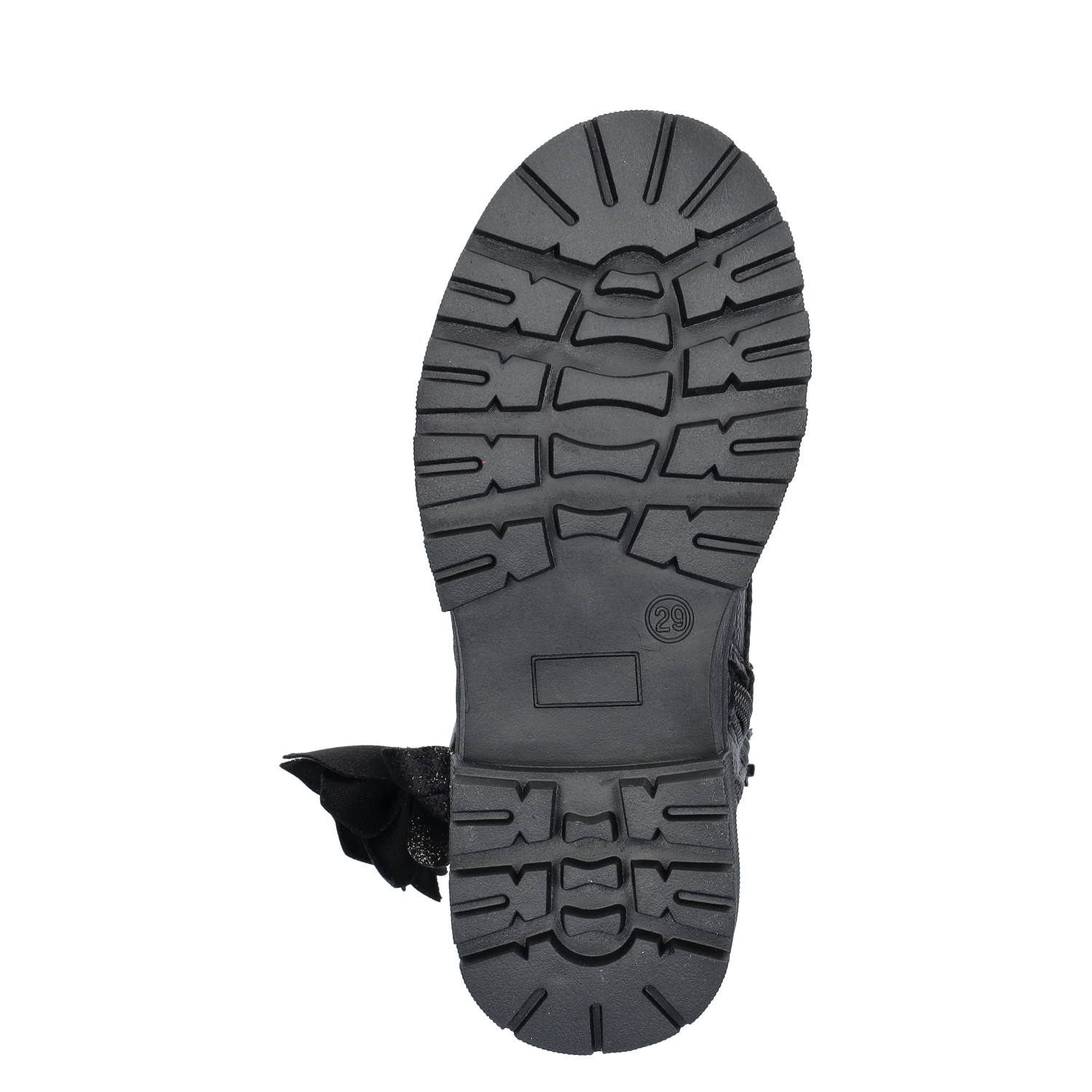 meisjes veterboot Nelson Kids Zwart