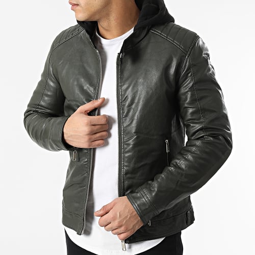 Veste Biker 5025 Vert Kaki