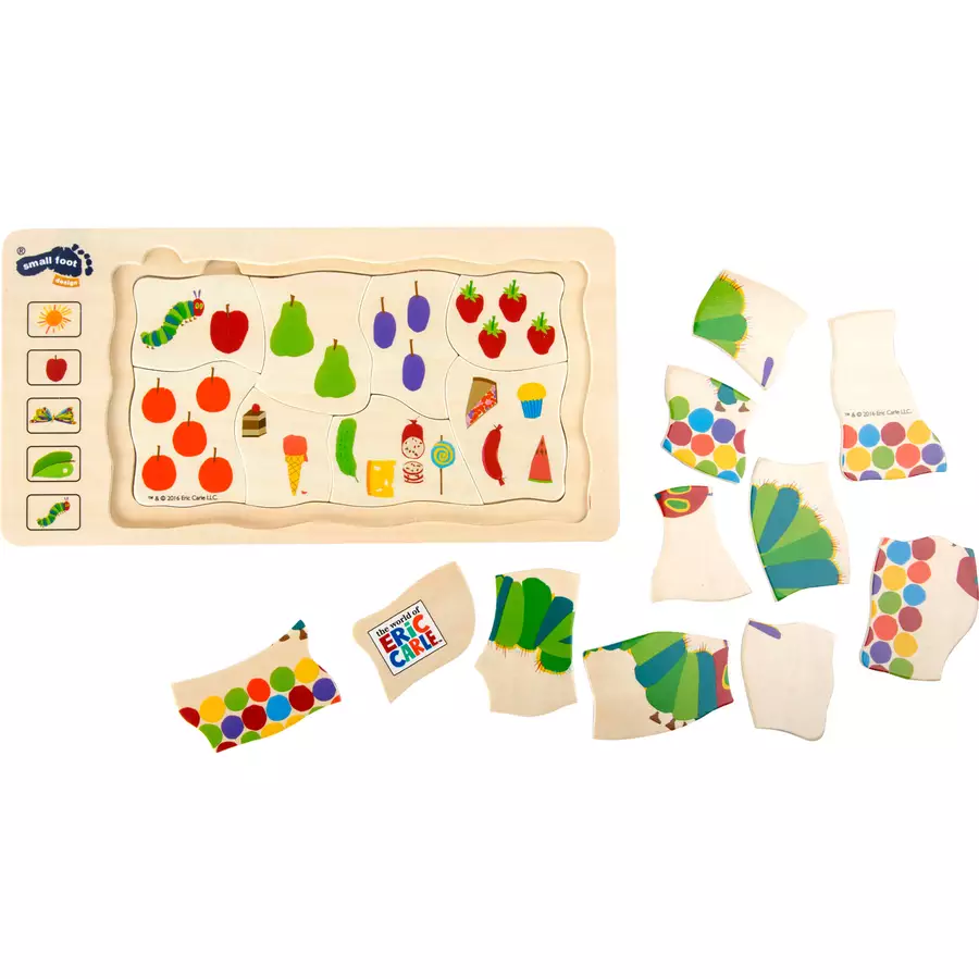 small foot® Raupe Nimmersatt Schichtenpuzzle