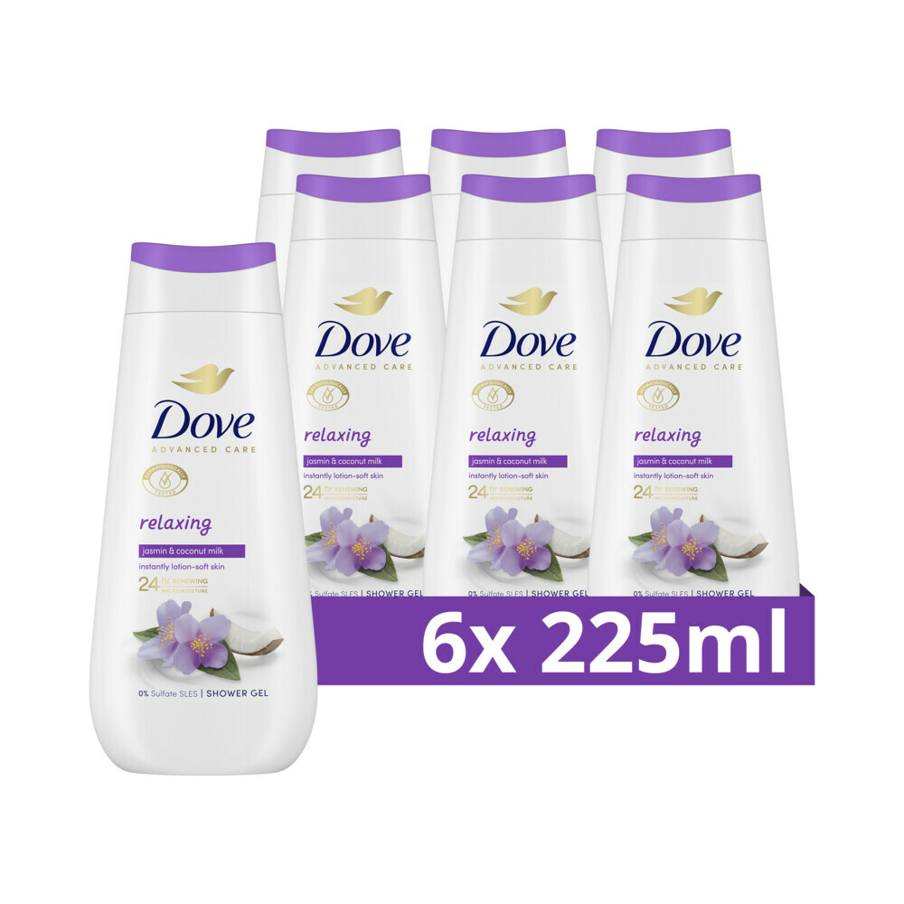 6x Dove Douchecrème Relaxing225 ml