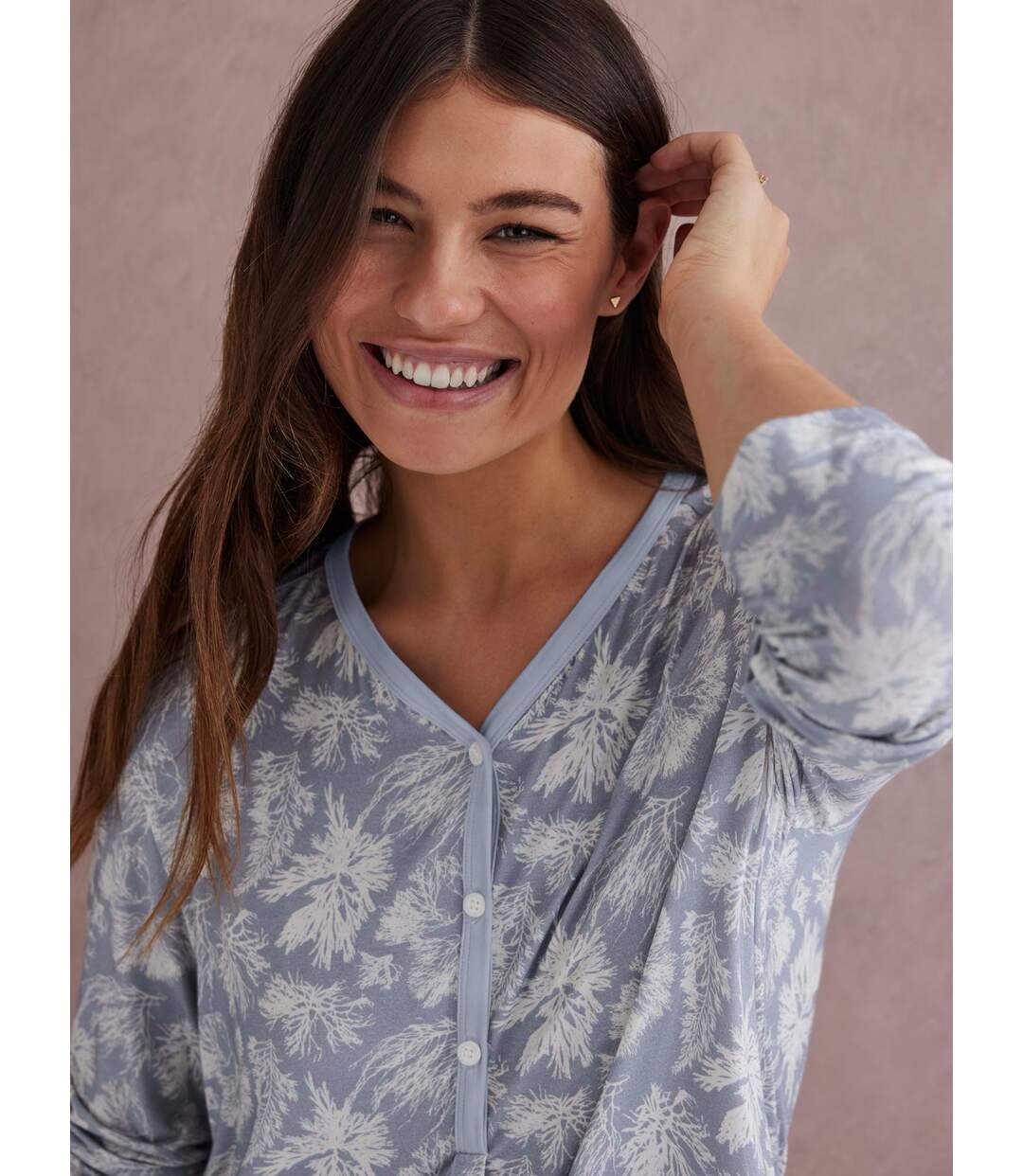 Chemise de nuit manches longues Branches Selmark