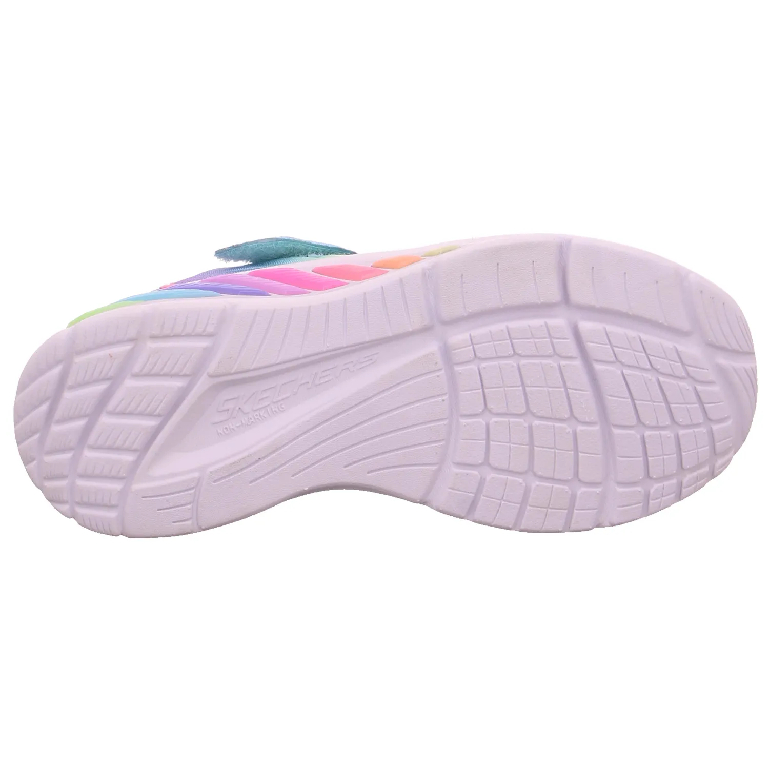 SKECHERS Mädchen-Halbschuh Klett Rosa Textil  Sneaker