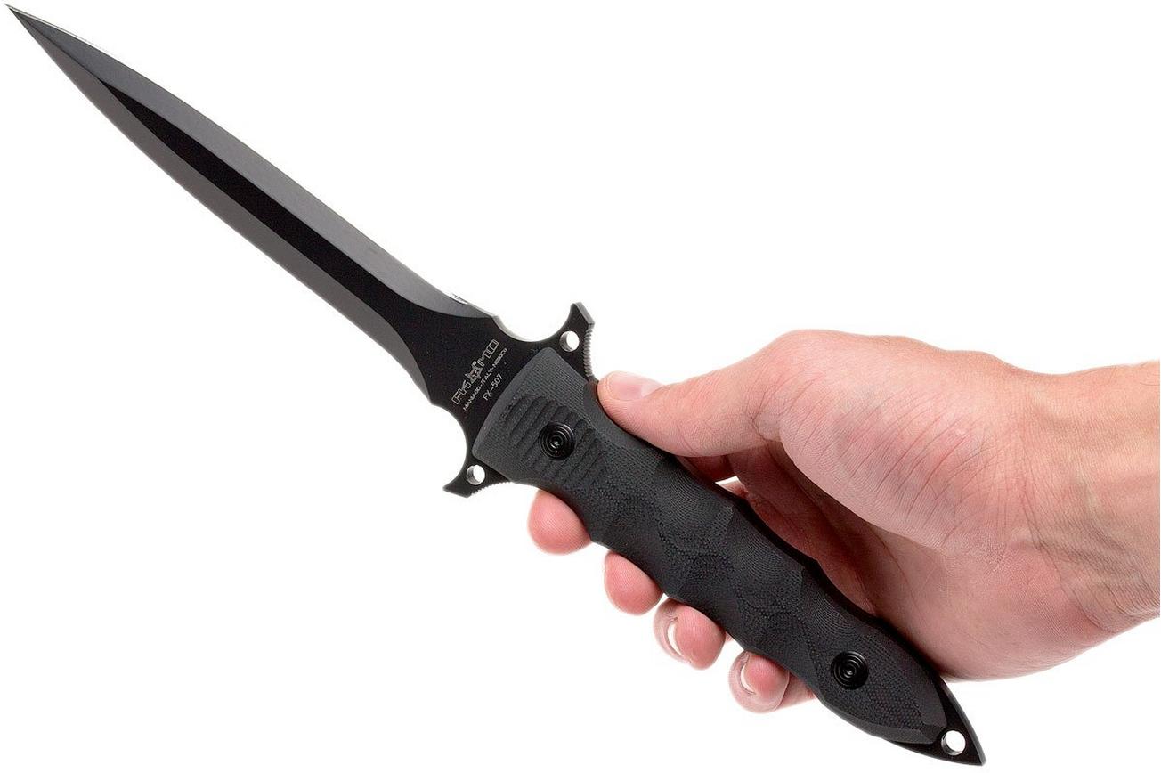 Fox FKMD Modras Black FX-507 dolk, Borut Kincl design