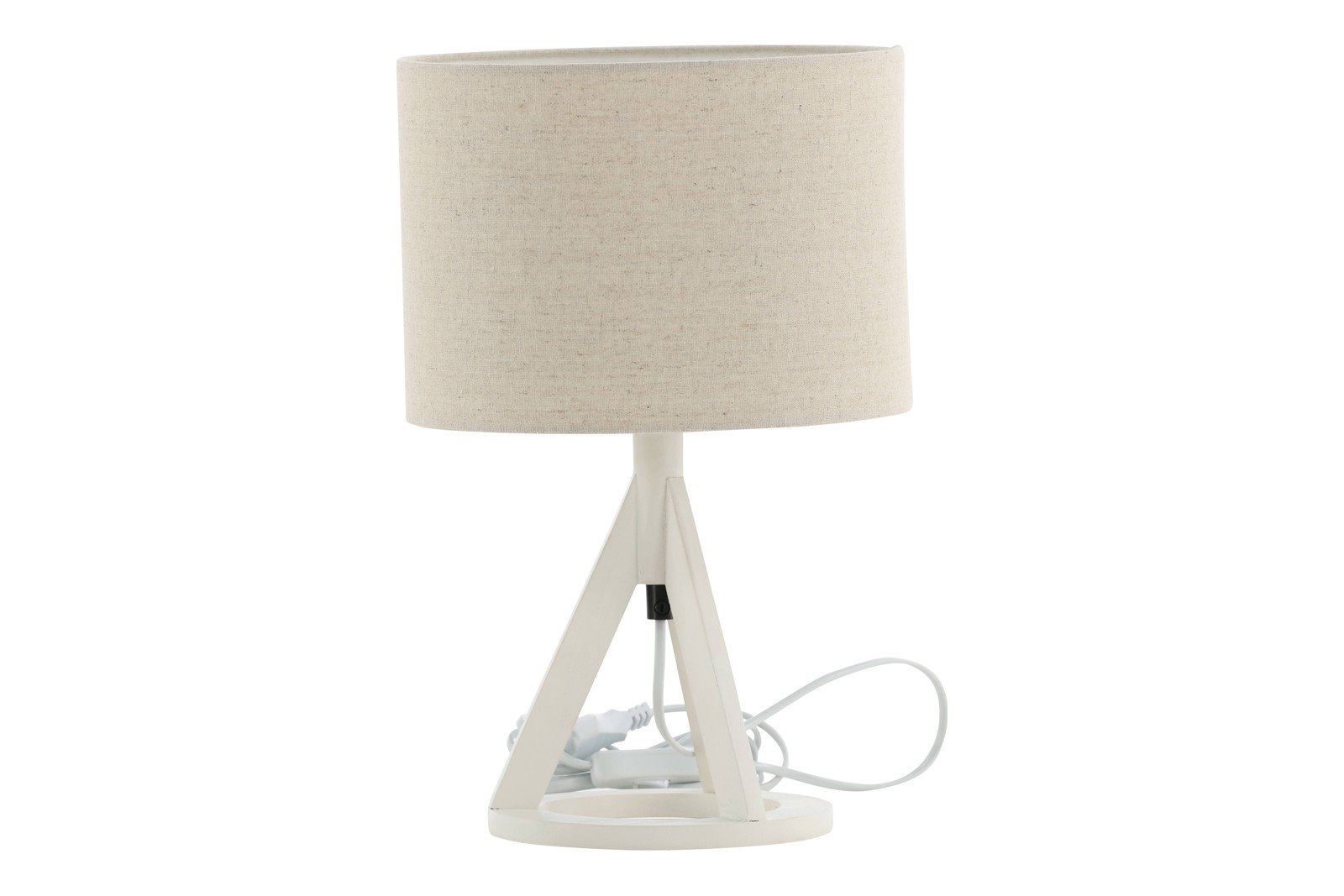 Kona bordlampe Hvit, linskjerm