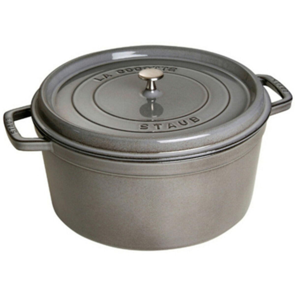 Rund Gryte 34 cm 12,6 liter Grafittgrå