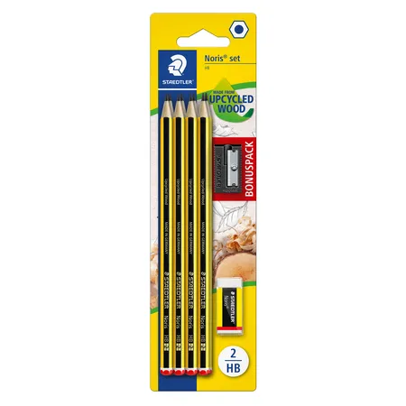 STAEDTLER® Noris® 120 Bleistift, 8 Stück + Zubehör, 100% PEFC