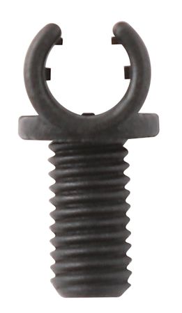 BOWDENZUGHALTER 1fach, 5mm, Gewinde M5x9mm  schwarz  NOSIZE