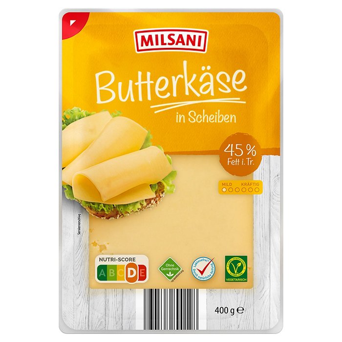 MILSANI Butterkäse Scheiben 400 g