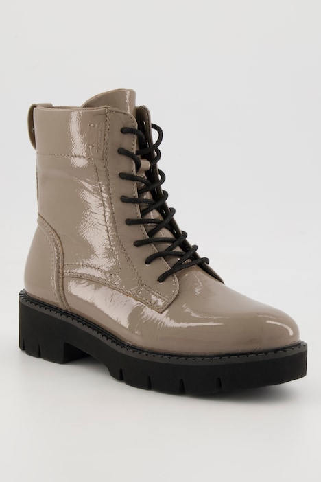Leder-Stiefeletten, Tamaris Comfort, Lackleder, Weite H