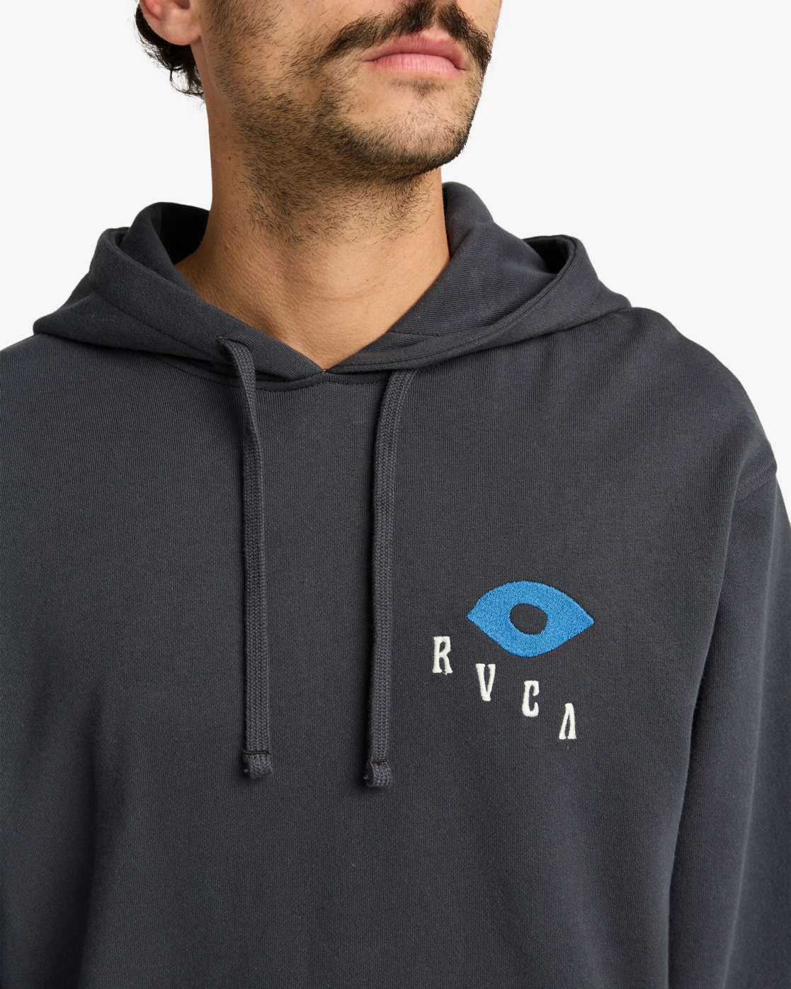 Rvca Keep Growing Hoodie Garage Blue