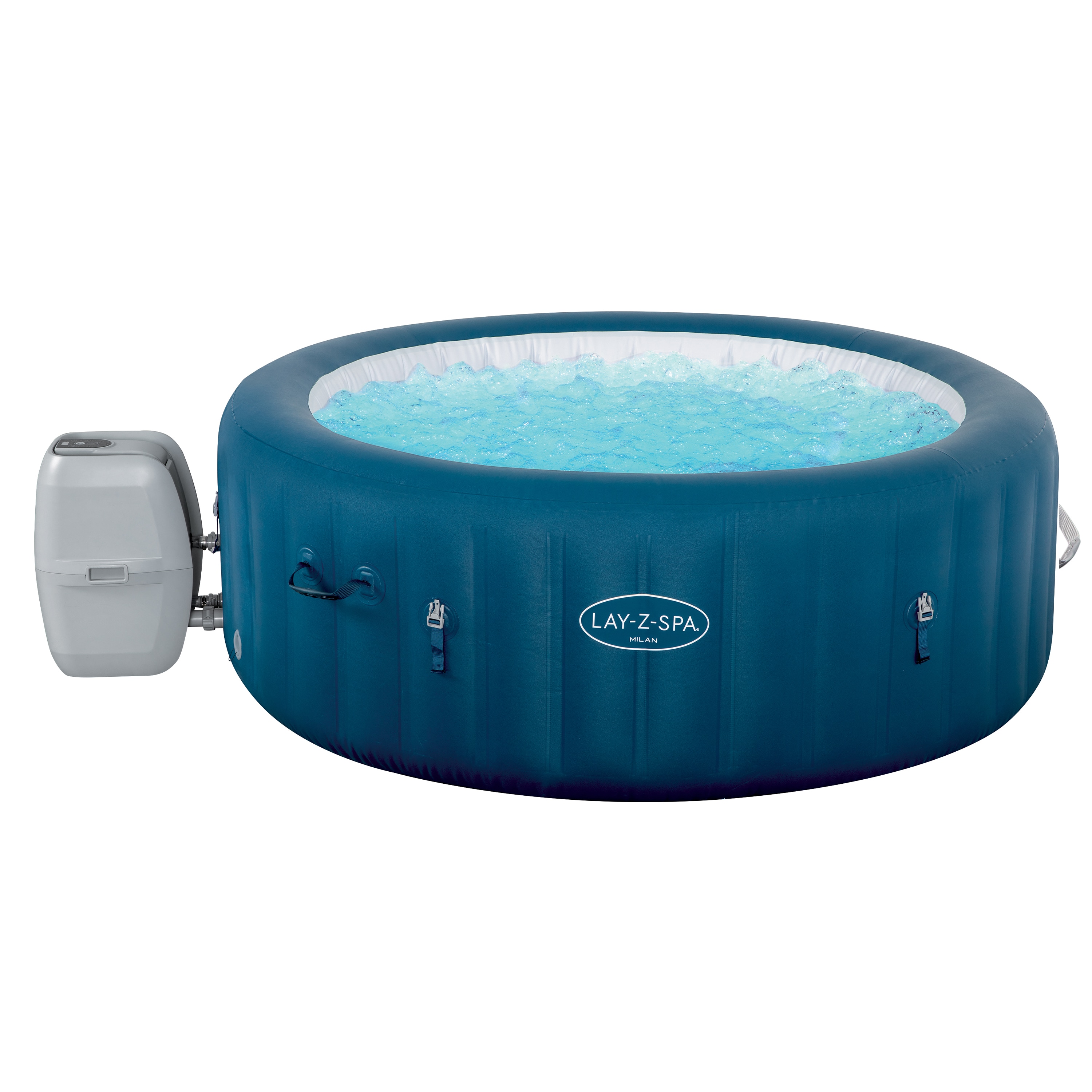 Bestway® LAY-Z-SPA® WLAN-Whirlpool Milan AirJet Plus™ Ø 196 x 71 cm, rund