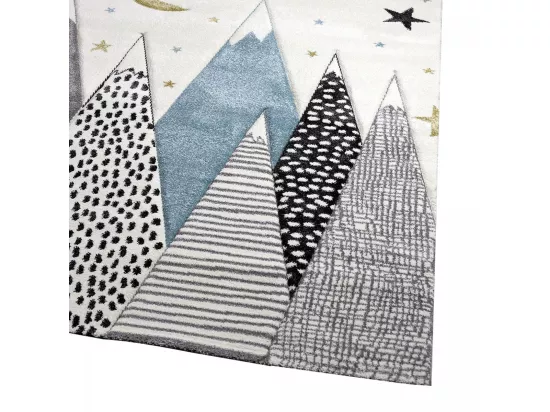 Tapis enfant SNOWSKY facile d'entretien et résistant en Polypropylène frisé