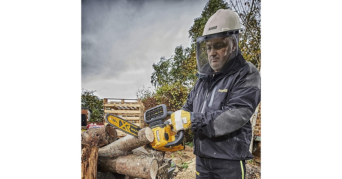 DEWALTDCM565N-XJ 18V XR Brushless Compacte kettingzaag 30cm elektrische kettingzaag  (Geel/zwart, Accu en oplader niet inbegrepen)